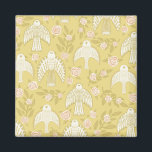 Falcons  & Roses  Pattern Magnet<br><div class="desc">Decorate your kitchen with this magnet. Makes a great little gift! Check my shop for more matching stuff like mugs, towels and stickers! You can always add your own text. Let me know if you'd like something custom made. If you buy it, thank you! Be sure to share a pic...</div>