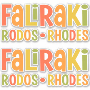 Faliraki Rhodes stickers