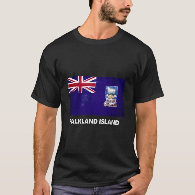 Falkland Islander Falkland Island Flag T-Shirt (Front)