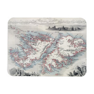Falkland Islands and Patagonia, from a Series of W Magnet