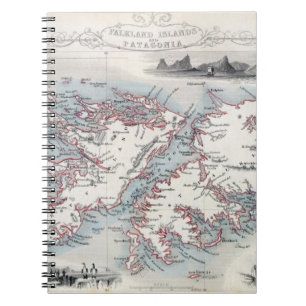 Falkland Islands and Patagonia, from a Series of W Spiral Notebook