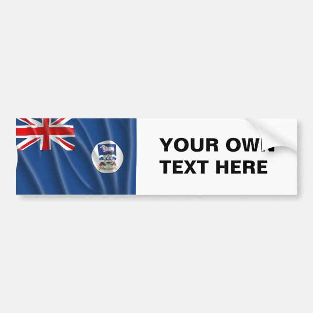 FALKLAND ISLANDS BUMPER STICKER (Front)