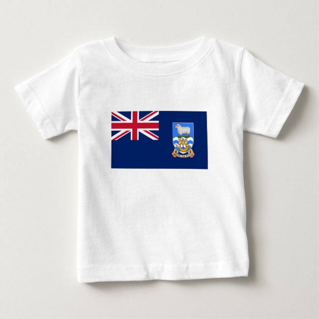Falkland Islands Flag Baby T-Shirt (Front)