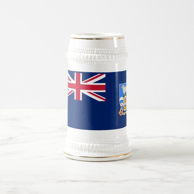 Falkland Islands Flag Beer Stein (Center)