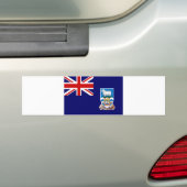 Falkland Islands Flag Bumper Sticker (On Car)