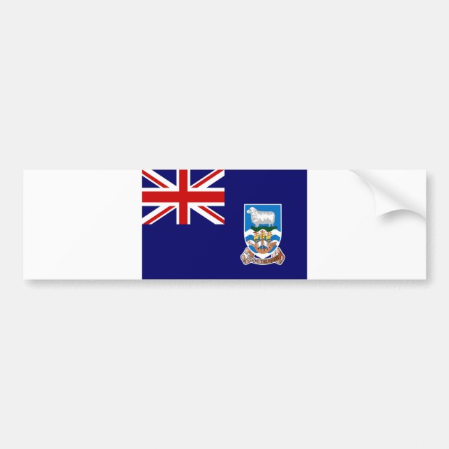 Falkland Islands Flag Bumper Sticker (Front)