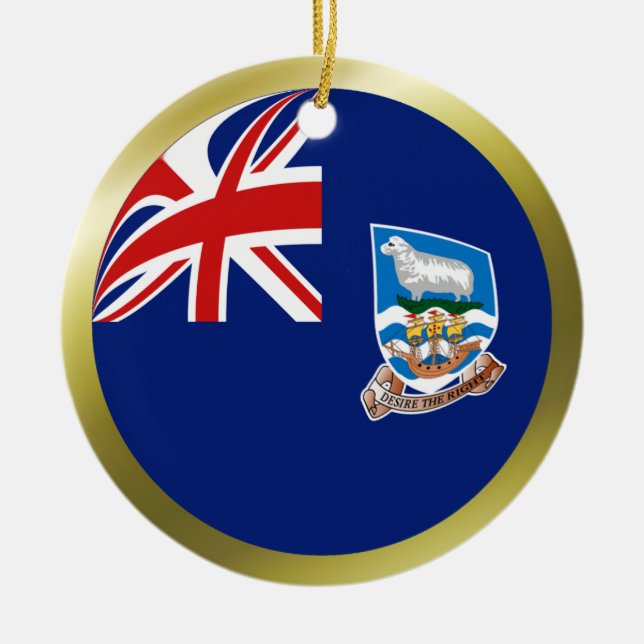 Falkland Islands Flag Ornament (Front)