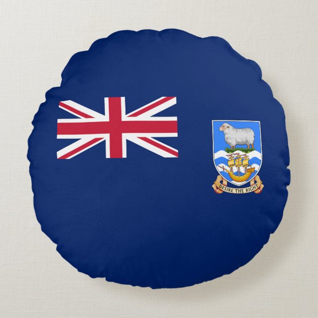Falkland Islands Flag Round Cushion (Front)