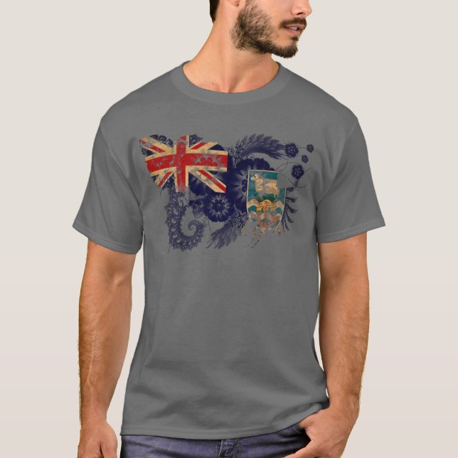 Falkland Islands Flag T-Shirt (Front)
