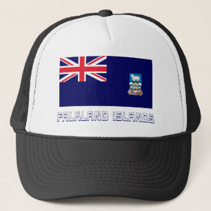Falkland Islands Flag with Name Trucker Hat