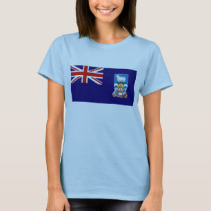 Falkland Islands Flag x Map T-Shirt
