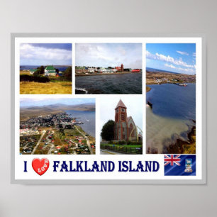 Falkland Islands - I Love - Poster