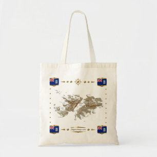 Falkland Islands Map + Flags Bag