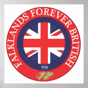 Falklands Forever British Poster