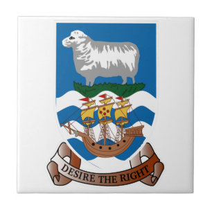 Falklands Islands Coat of Arms Tile