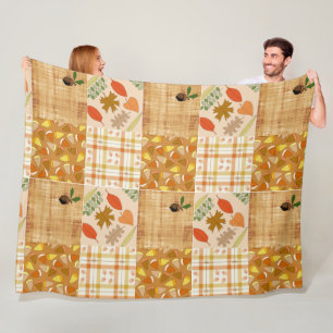 Fall 4 Corners 1 design Fleece Blanket