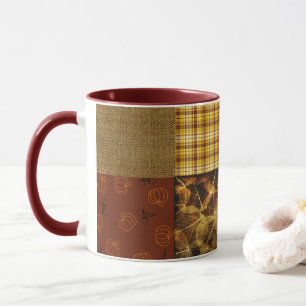 Fall 4 corners 2 Design Warm Tones Mug
