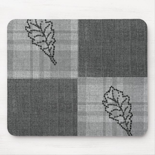 Fall 4 corners Grey Tones Mouse Pad (Front)