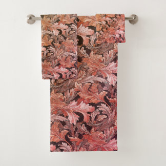 Fall Acanthus Leaves  Bath Towel Set