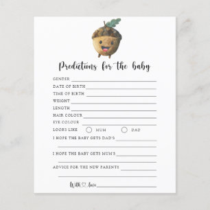 Fall acorn - baby predictions and advice