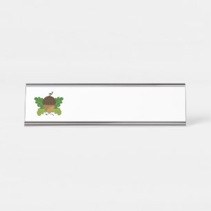 Fall Acorn Desk Name Plate