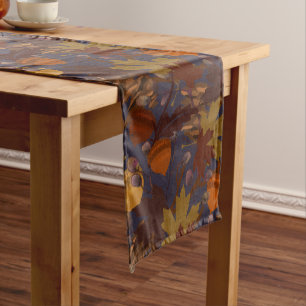 Fall Acorns and Leaves Beautiful  Long Table Runner