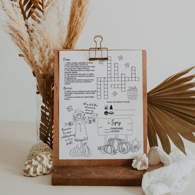 Fall Activity Worksheet for Kids Flyer (Creator Uploaded)