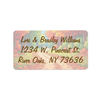 Fall Address Label