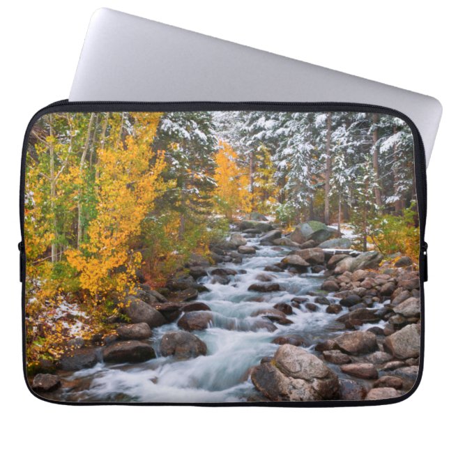 Fall along Bishop creek, California Laptop Sleeve (Front)