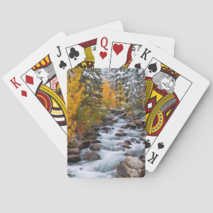 Fall along Bishop creek, California Playing Cards