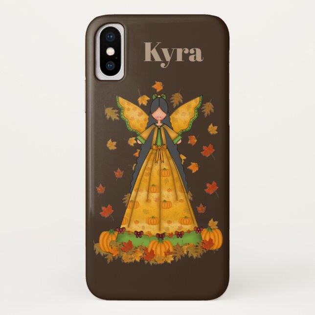 Fall Angel add name phone case ten (Back)