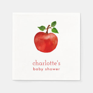 Fall Apple Baby Shower Paper Napkins
