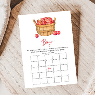 Fall Apple Basket Baby Shower Bingo Game