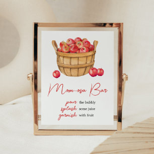 Fall Apple Basket Baby Shower Mum Osa Bar Poster