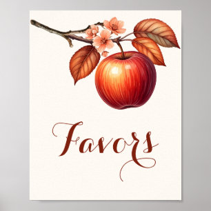 Fall Apple Bridal Shower Favours Poster