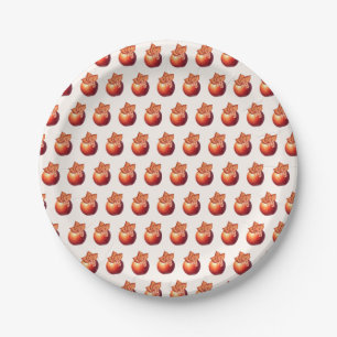 Fall Apple Bridal Shower Paper Plate