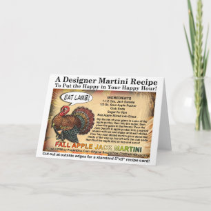 FALL APPLE JACK THANKSGIVING COCKTAIL RECIPE CARD