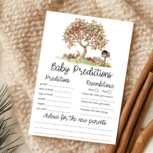 Fall Apple of our Eyes Baby Predictions Game