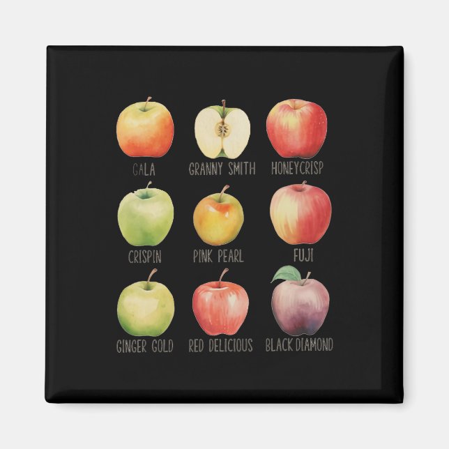 Fall Apple Picking Apple Orchard Boho Farm Fesh To Magnet (Front)