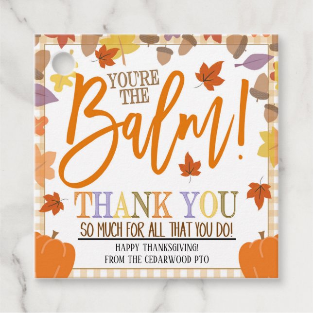 Fall Appreciation Gift Tag (Front)