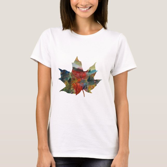 Fall Art, Autumn Leaf Shirt (Front)