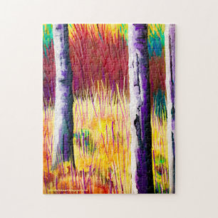 Fall Aspen Abstract Puzzle