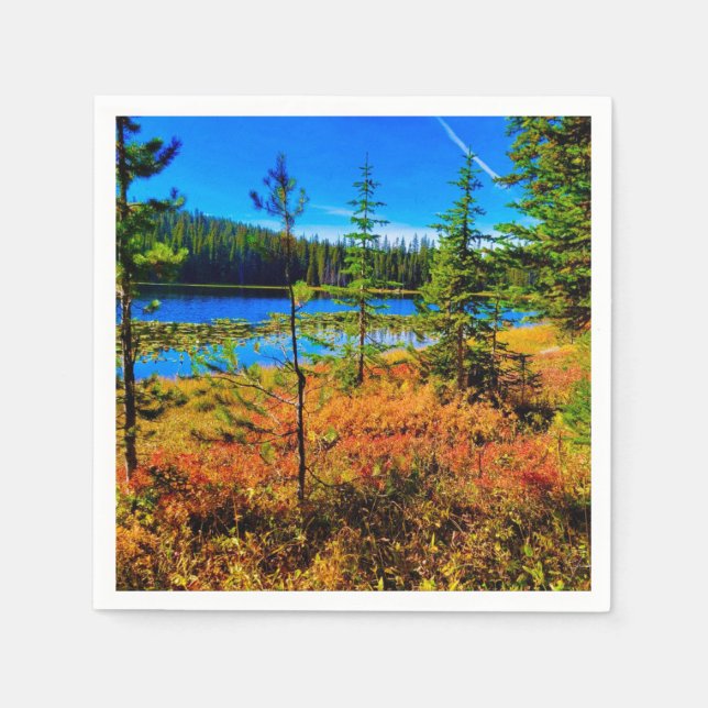 Fall at the Lake Napkins (Front)