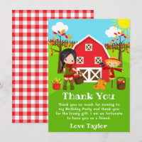 Fall Autumn Barnyard Birthday Black Hair Girl