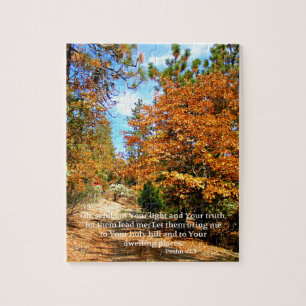 Fall Autumn Christian Scripture Bible Verse Jigsaw Puzzle