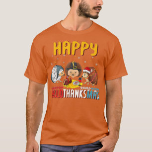 Fall Autumn Christmas Hedgehog Halloween Happy Tha T-Shirt
