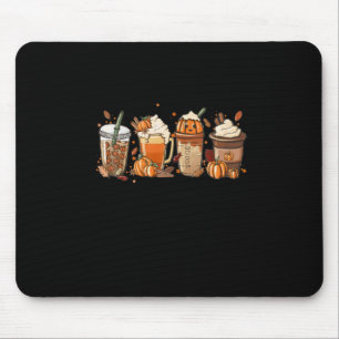 Fall Autumn Coffee Thanksgiving Pumpkin Halloween Mouse Pad