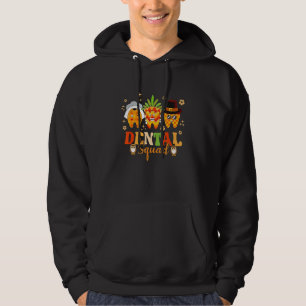 Fall Autumn Dental Squad Thanksgiving Dental Hygie Hoodie
