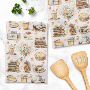 Fall Autumn Favourite Essential Aesthetic Pattern Tea Towel
