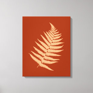 Fall Autumn Fern Leaves Canvas Print